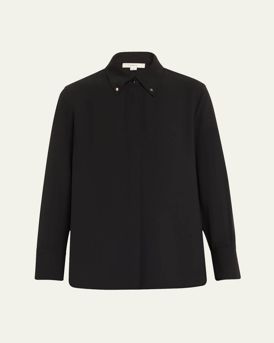 Jewel-Embellished Button-Down Shirt